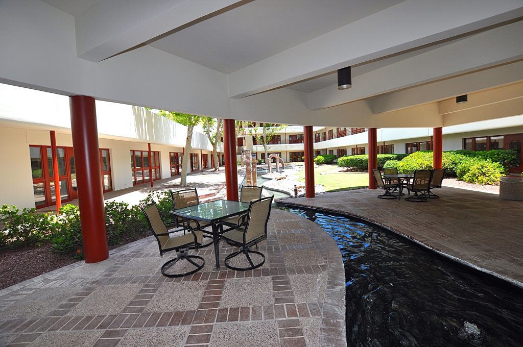 Williams Center Courtyard Stream